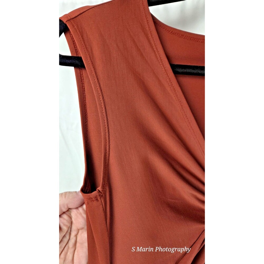 Patagonia Women's Sleeveless Twist Front Maxi Dress Rust Brown Size S - Picture 5 of 8
